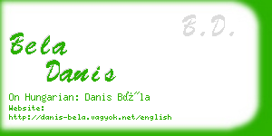 bela danis business card